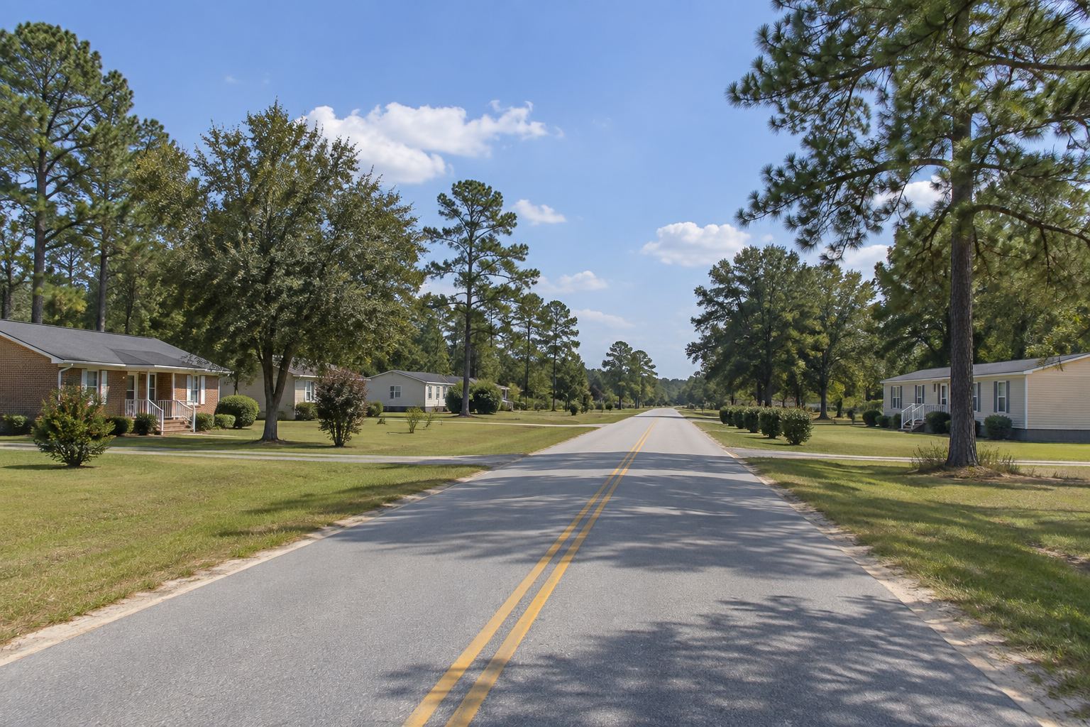 A Lexington County, South Carolina residential neighborhood, illustrative