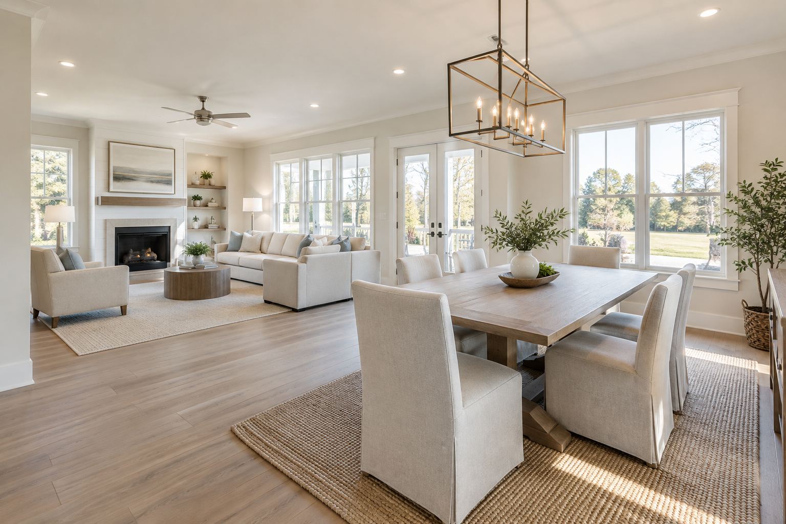A bright Lexington County, South Carolina home interior, illustrative